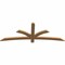 Ekena Millwork Davenport Timber Gable Bracket, Western Red Cedar, 72"W x 27"H x 1 1/2"D x 3 1/2"F, 9/12 Pitch GBW072X27X0204DAV00SWR - alternate 3